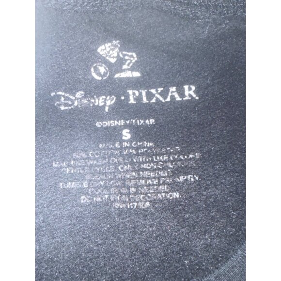 Disney Pixar WALL-E & EVE First Date Cropped Sweatshirt S Black Graphic - Picture 7 of 7